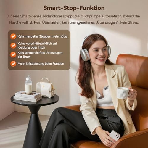 Robofun Elektrische Milchpumpe Freihändig 2er-Pack