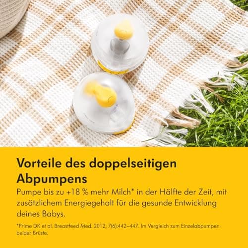 Medela Magic InBra Tragbare Doppel-Milchpumpe - Ultraleicht (200g) und leise - mit FluidFeel-Technologie