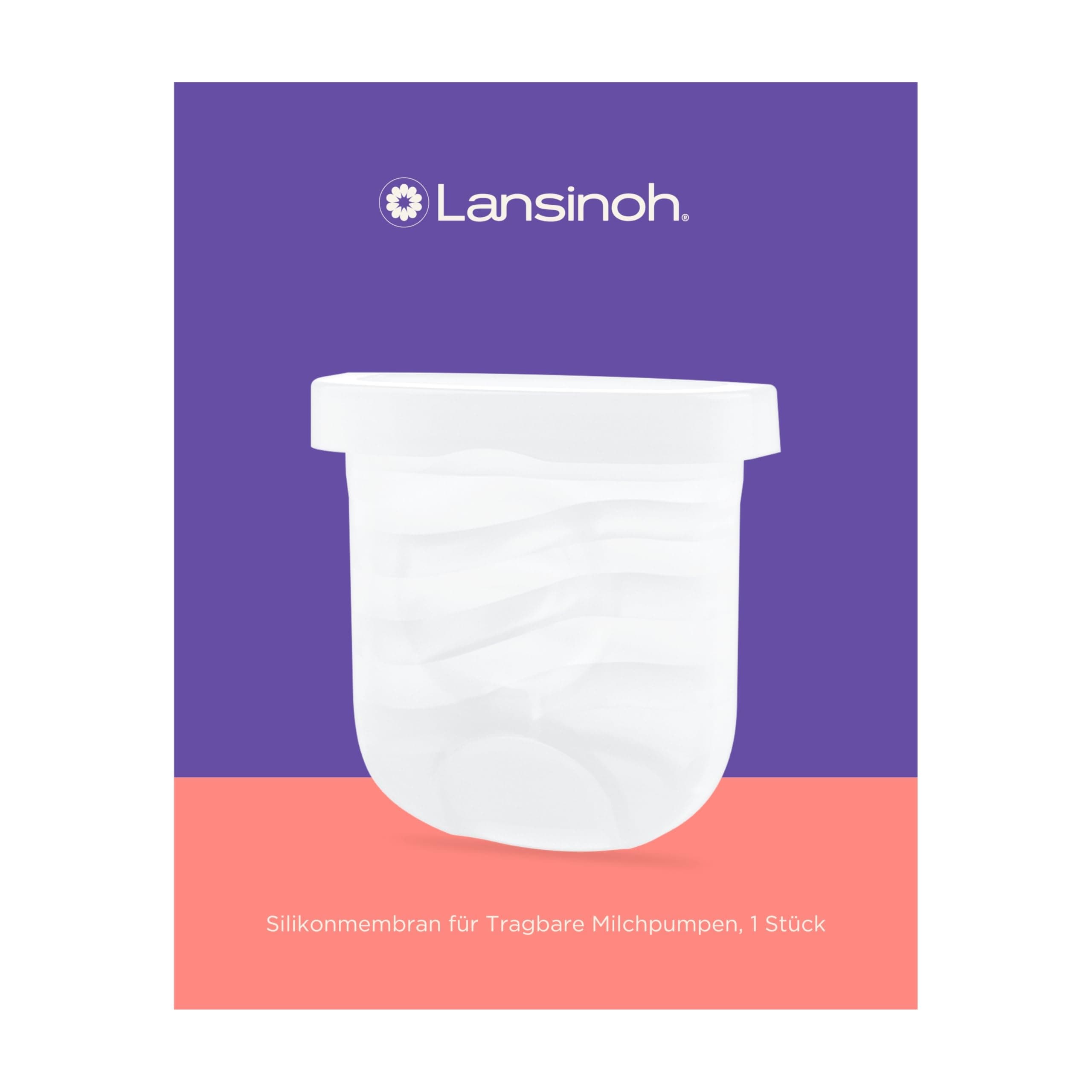 Lansinoh Silikonmembran - Ersatz Teil für Lansinoh Tragbare Milchpumpen - BPA- und BPS-frei - 100% Silikon - 1 Stück  
L
