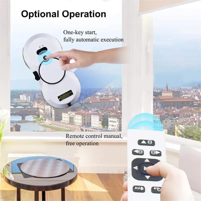 Fensterputzroboter mit Sprühfunktion + Elektrischer Fensterreiniger + Intelligente Navigation
Fensterputzroboter mit Spr