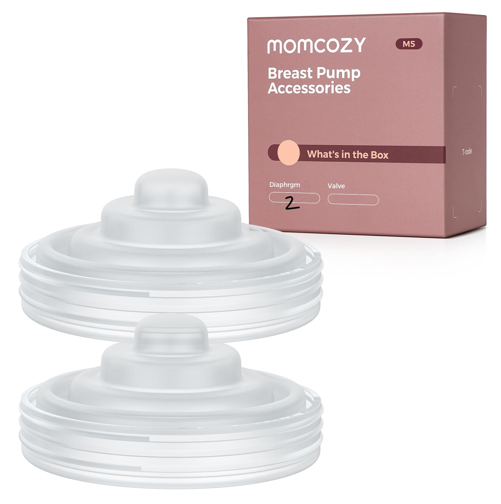 Momcozy Brusthauben Milchpumpe, 2 Stück, perfekt für Mama mit M5-Zubehör