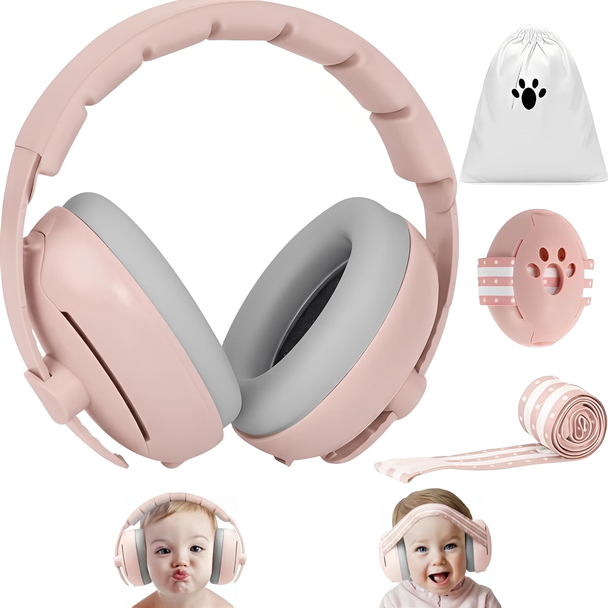 2-in-1 Baby Ohrenschützer für Sicherheit und Komfort bei Schlafreisen und Alltag (0-4 Jahre)