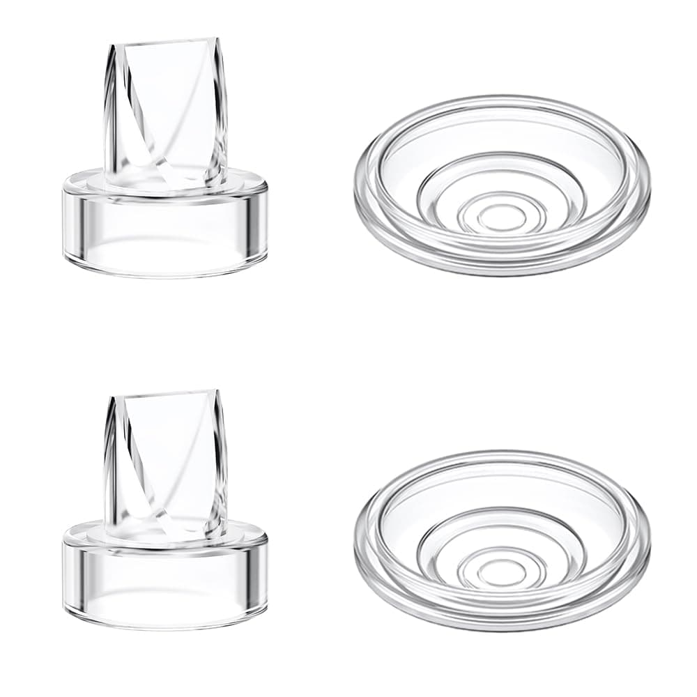 Momcozy S9 Pro/S12 Pro/S9/S12 Ersatzteile: 2 Stück Entenschnabelventil und 2 Stück Silikon-Membranen, optimale Stillzube