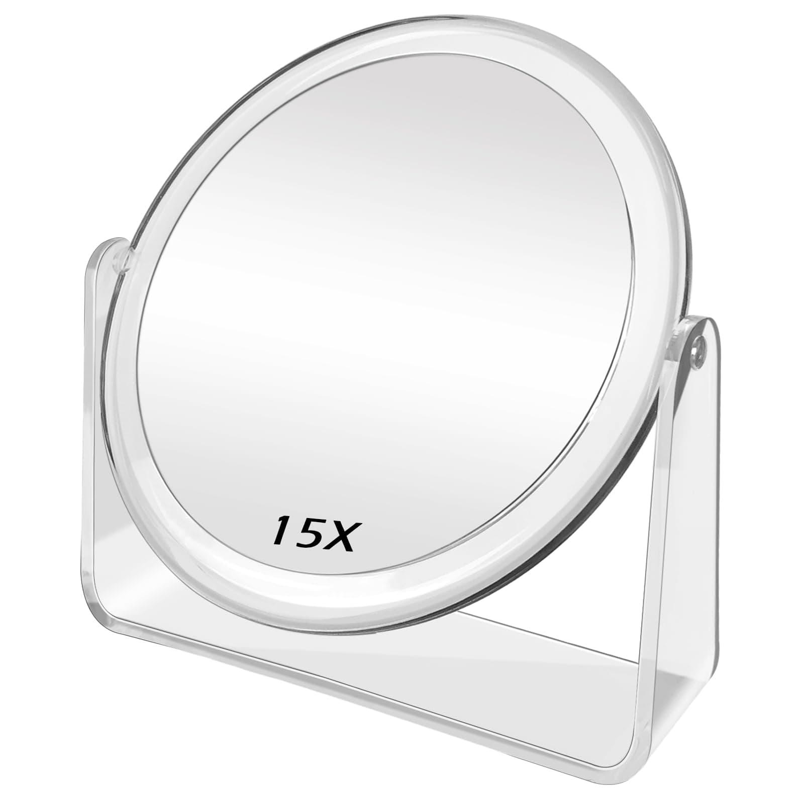 Kosmetikspiegel High Definition mit 1X/15X Vergrößerung für Schminken und Gesichtspflege