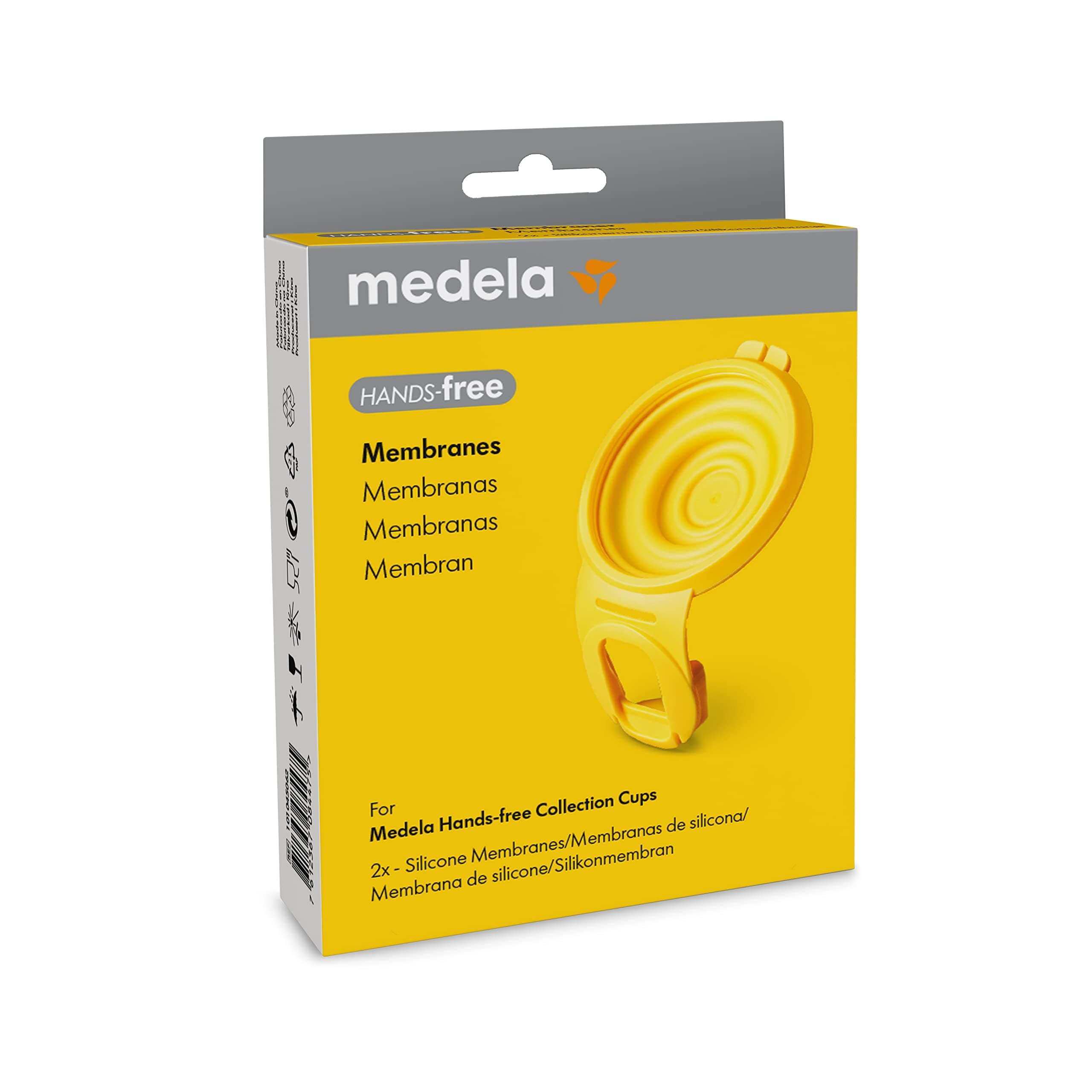 Medela Freisprechmembranen - 2 x Silikonmembranen - für Medela Freisprechpumpen und Freisprech-Sammelbecher